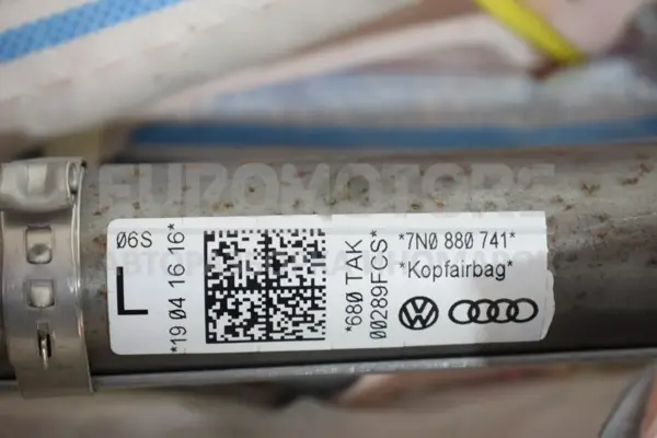 Ліва бічна подушка безпеки типу «завіса» VW Sharan 2.0 TDI 2010 7N0880741 it-15753 Дизель - 2