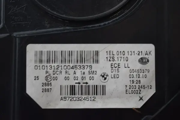 Ліва біксенонова фара BMW 5 3.0 (F10/F11) 2009-2016 7203245 it-15810 Дизель - 7