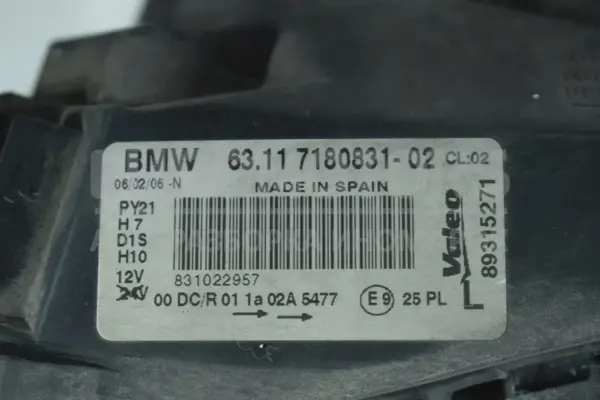 Ліва ксенонова фара BMW 1 204D4 (E81/E87) 2004-2011 89315271 it-15842 Дизель - 6