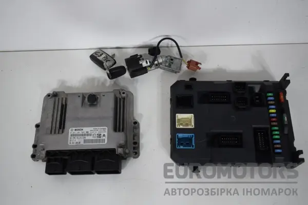 Блок керування двигуном (повний комплект запалювання) Citroen C3 Picasso 1.6d 2009-2016 9663193780 it-15890 Дизель euromotors.com.ua