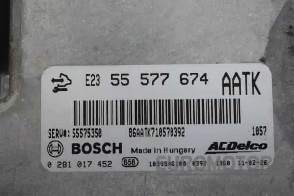Блок керування двигуном Opel Astra (J) 2009-2015 55577674 it-15891 Дизель - 2