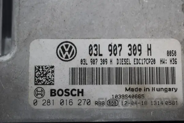 Блок управления двигателем VW Transporter 2.0 TDI Bi-Turbo (T5) 2003-2015 03L907309H it-15914 Дизель - 2