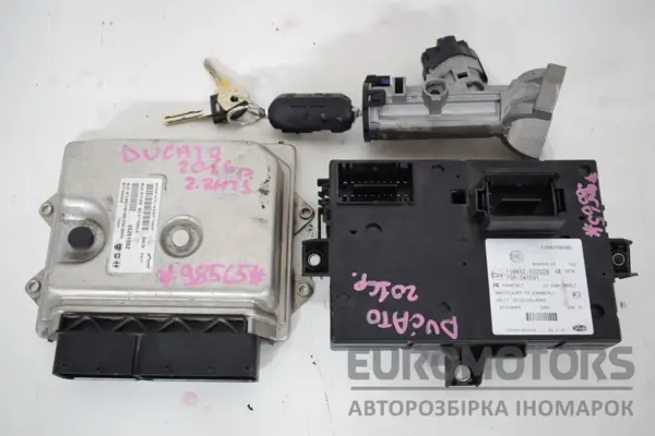 Блок управления двигателем (полный комплект зажигания) Fiat Ducato 2.3 MULTIJET 2014 55261982 it-15925 Дизель euromotors.com.ua