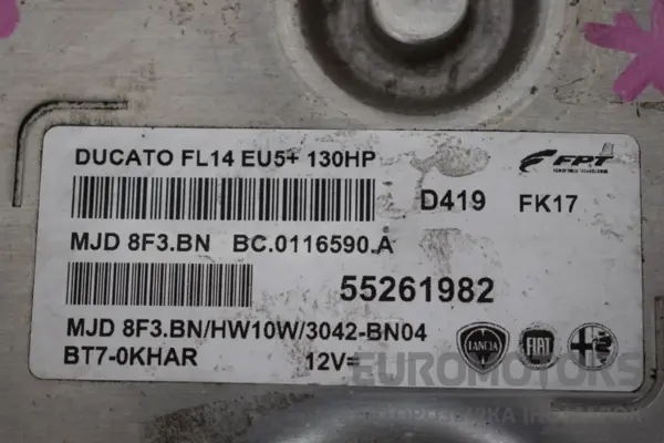 Блок керування двигуном (повний комплект запалювання) Fiat Ducato 2.3 MULTIJET 2014 55261982 it-15925 Дизель - 2