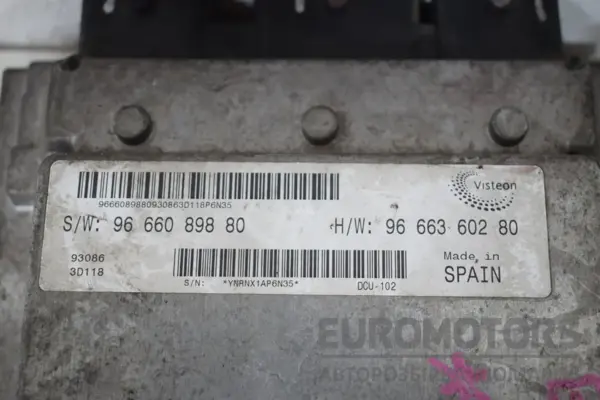 Блок керування двигуном (повний комплект запалювання) Peugeot Boxer 2.2hdi 2006-2014 9666089880 it-15929 Дизель - 3