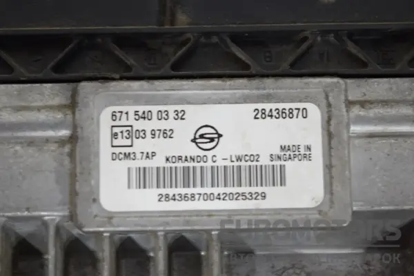 Блок керування двигуном SsangYong Korando C D20R 2010 6715400332 it-15949 Дизель - 2