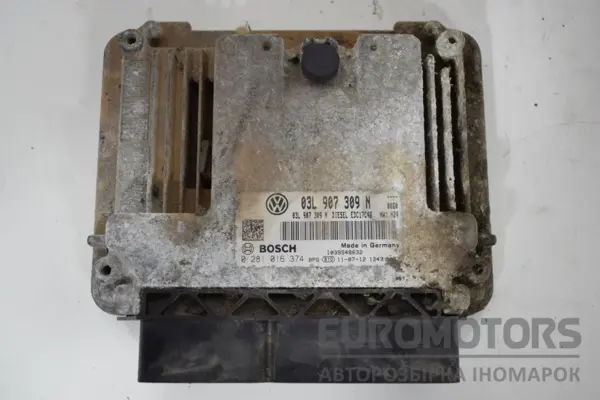 Блок управления двигателем VW Passat 2.0 TDI (B7) 2010-2014 03L907309N it-15961 Дизель euromotors.com.ua