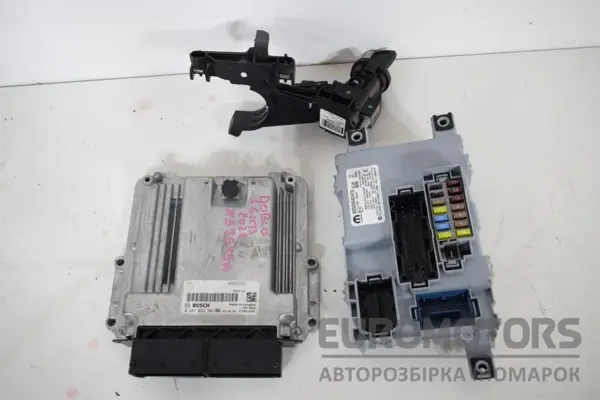 Блок керування двигуном (повний комплект запалювання) Fiat Doblo 1.6 Mjet 2010 46353232 it-15924 Дизель euromotors.com.ua