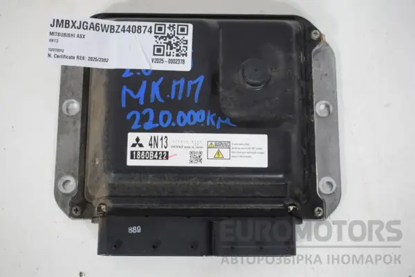 Блок управления двигателем Mitsubishi ASX 2010 1860B422 it-16087 Дизель euromotors.com.ua