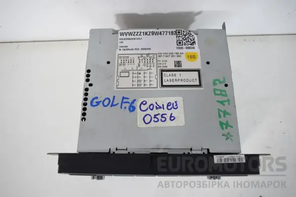 Мультимедійний блок керування радіо/CD/DVD/GPS VW Golf 1.6 TDI (VI) 2008-2013 1K0035186AA it-16089 - 2