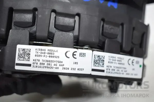 Подушка безопасности рулевого колеса Seat Arona 1.6 2017-2021 6F0880201AG it-16110 Дизель - 3