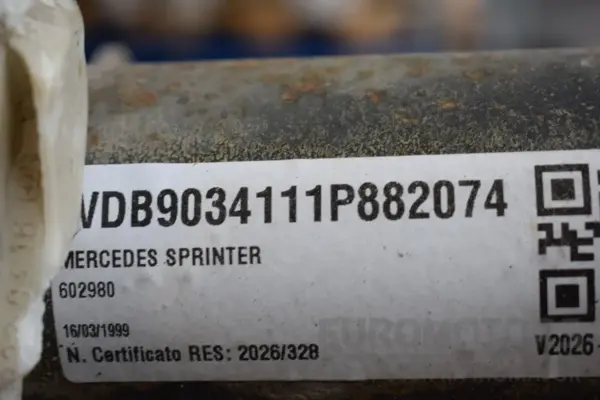 Задній міст для однороликових дискових гальм з ABS 35:8 (i=4,373) Mercedes Sprinter 2.9 (901/905) 1995-2006 A6023532910 it-16168 Дизель - 8