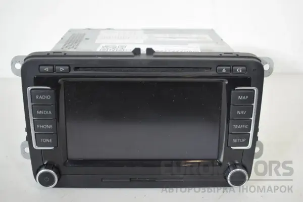 Блок управления автомобильной магнитолой CD/DVD/GPS/навигатором VW Touran 2003-2010 1T0035680B it-16170 euromotors.com.ua