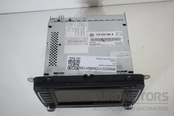 Блок управления автомобильной магнитолой CD/DVD/GPS/навигатором VW Touran 2003-2010 1T0035680B it-16170 - 2