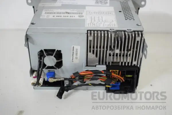 Блок управления автомобильной магнитолой CD/DVD/GPS/навигатором VW Touran 2003-2010 1T0035680B it-16170 - 3