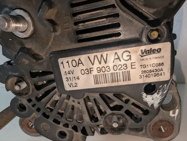Генератор переменного тока Skoda Fabia 1.2tfsi 2007-2014 03F903023E it-13228 Бензин - 4