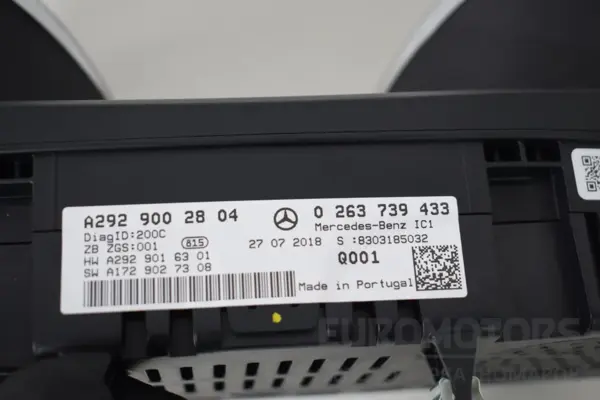 Приборная панель Mercedes GLE-class 3.0 cdi BlueTech (euro-6) (V167) 2018 A2929002804 it-16233 Дизель - 3