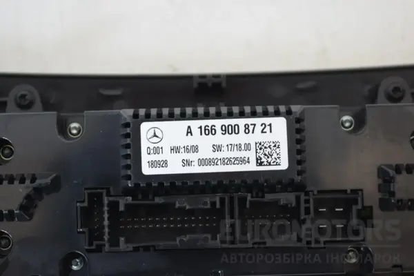 Блок керування кондиціонером Mercedes GLE-class 3.0 cdi BlueTech (euro-6) (V167) 2018 A1669008721 it-16264 Дизель - 3
