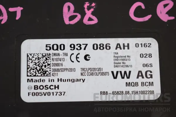 Блок управления комфортом VW Passat 2.0 TDI (B8) 2015 5Q0937086AH it-16284 Дизель - 2