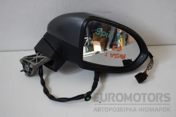 Правое зеркало 9 контактов VW Passat 2.0 TDI (B8) 2015 23966944 it-16309 Дизель - 2