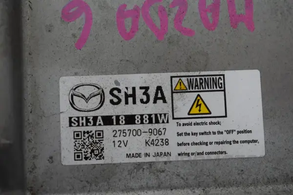 Блок керування двигуном Mazda 6 2.2 Bi-Turbo 2012-2018 SH3A18881W it-16325 Дизель - 2