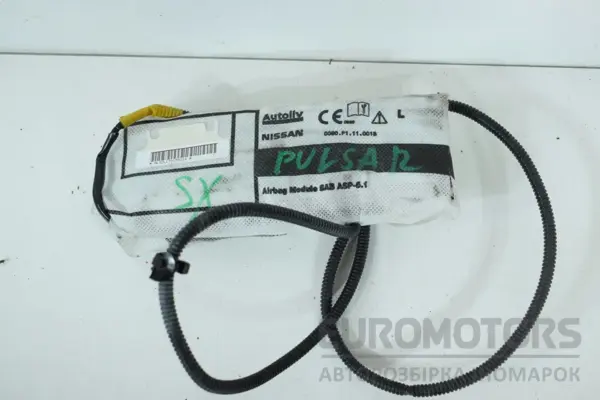 Ліва подушка безпеки сидіння Nissan Pulsar 1.5 DCI 2014 0080P1110013 it-16378 Дизель euromotors.com.ua