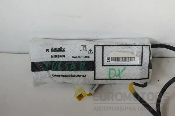 Подушка безпеки правого сидіння Nissan Pulsar 1.5 DCI 2014 0080P1110013 it-16379 Дизель euromotors.com.ua