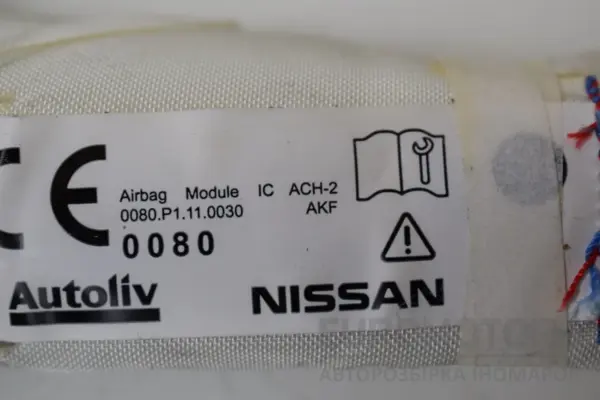 Правая боковая подушка безопасности типа «занавес» Nissan Pulsar 1.5 DCI 2014 0080P1110013 it-16380 Дизель - 3