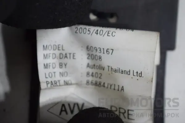 Передний правый ремень безопасности Renault Koleos 2008-2016 86884JY11A it-16426 - 3