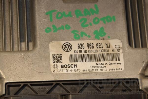 Блок керування двигуном VW Touran 2.0tdi 2003-2010 03G906021MJ 433126 - 2
