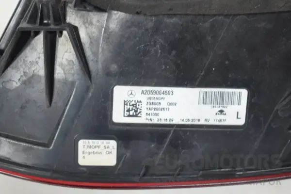 Лівий світлодіодний задній ліхтар Mercedes C-class 2.0 (W205) 2014-2021 A2059064503 it-16525 Дизель - 3