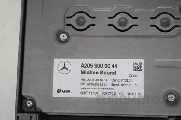 Підсилювач звуку Mercedes C-class 2.0 (W205) 2014-2021 A2059000044 it-16536 Дизель - 3
