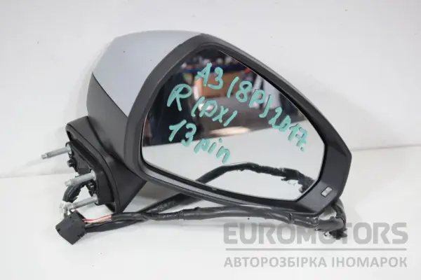 Праве дзеркало 13 контактів Audi A3 2.0 TDI (8V) 2013-2020 8V0857528D it-16647 Дизель - 2