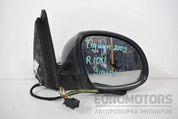 Правое зеркало 9 контактов VW Tiguan 2.0 TFSI 2007-2016 5N1857502AQ it-16648 Бензин - 2