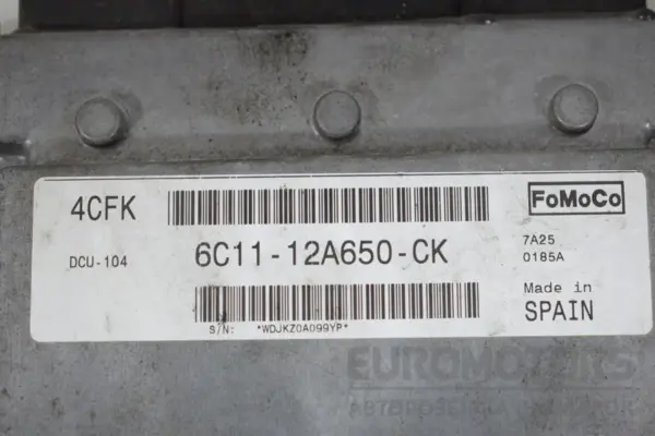 Блок керування двигуном (повний комплект запалювання) Ford Transit 2.2L Duratorq-TDCi 2006-2013 6C11-12A650-CK it-16666 - 4