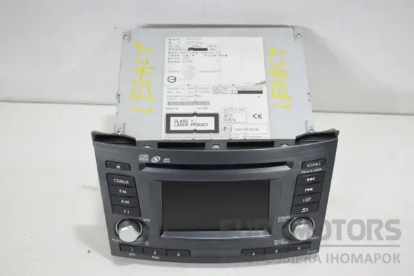 Блок керування автомобільною магнітолою CD/DVD/GPS/навігатором Subaru Legacy Outback 2.0 (B14) 2009-2015 86201AJ430 it-16758 Дизель euromotors.com.ua