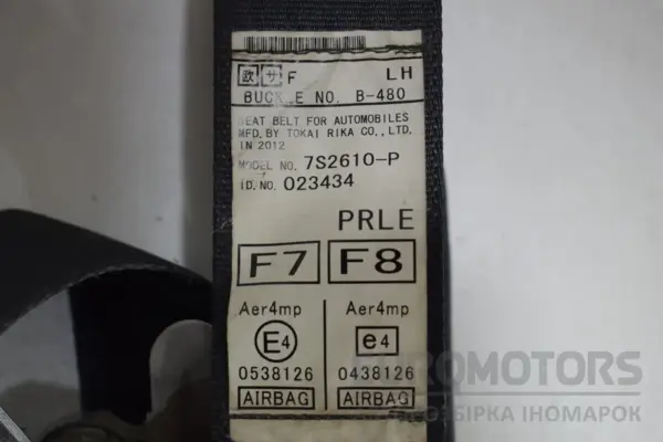 Передний левый ремень безопасности Subaru Legacy Outback 2.0 (B14) 2009-2015 7S2610P it-16762 Дизель - 3