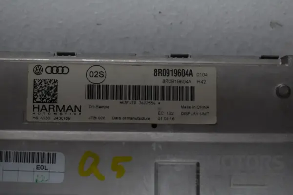 Монітор Audi Q5 2.0 TDI (8R) 2008-2017 8R0919604A it-16778 Дизель - 3