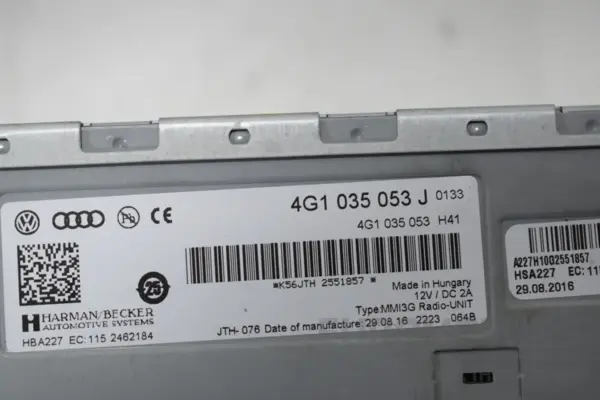 Автомагнітола MMI Audi Q5 2.0 TDI (8R) 2008-2017 4G1035053J it-16780 Дизель - 4