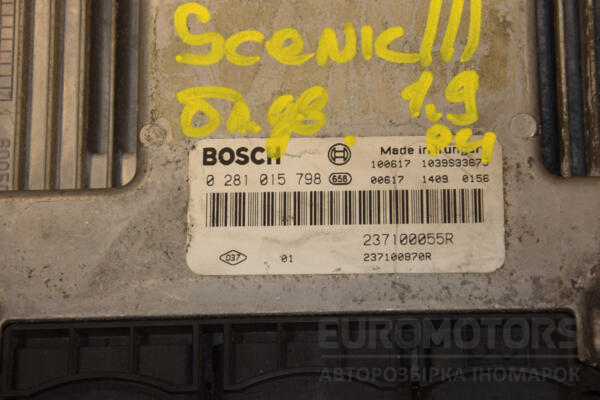 Блок управления двигателем Renault Scenic 1.9dCi (III) 2009-2015 0281015798 437170 - 2