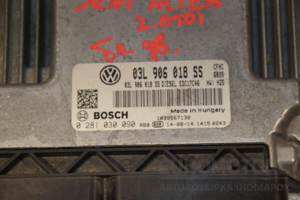 Блок керування двигуном Seat Altea 2.0tdi 2004-2015 03L906018SS 437973 - 2