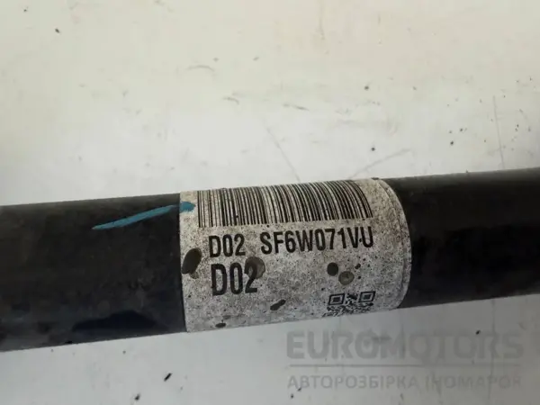 Передняя правая полуось (привод) Kia Sportage 1.6t-GDI 2015 49501D7030 it-16882 Бензин - 5