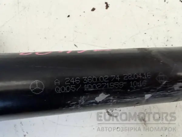 Передня права піввісь (привід) Mercedes GLA-Class 2.2 CDI (X156) 2013 A2463600274 it-16887 Дизель - 4