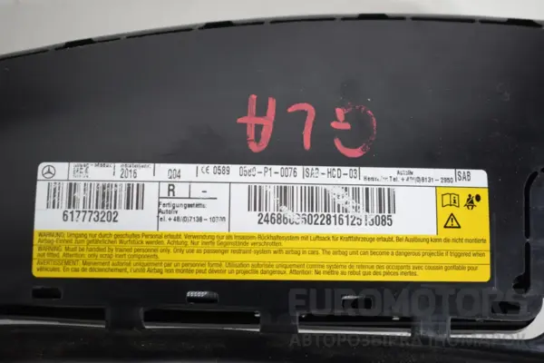 Подушка безпеки правого сидіння Mercedes GLA-Class 2.2 CDI (X156) 2013 A246860360 it-16930 Дизель - 2