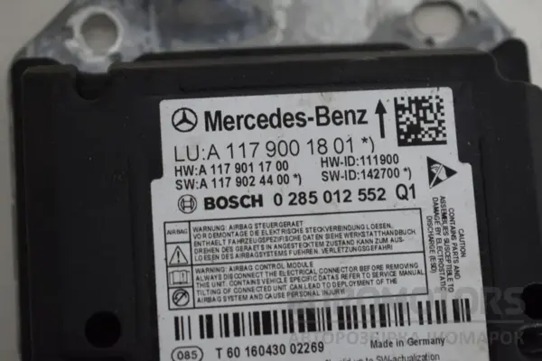 Блок керування подушкою безпеки Mercedes GLA-Class 2.2 CDI (X156) 2013 A1179001801 it-16947 Дизель - 2