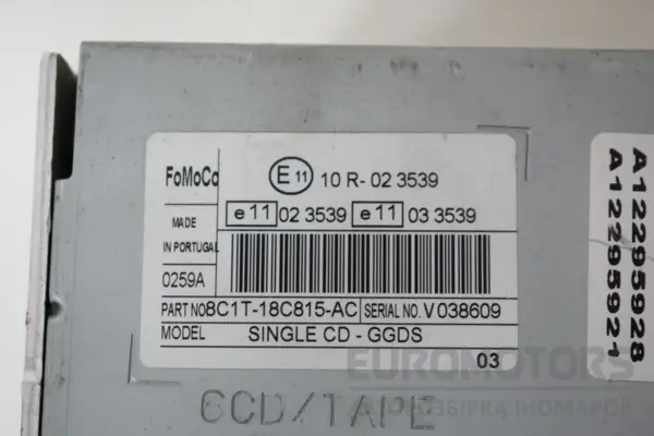 Блок керування автомобільною магнітолою CD/DVD/GPS/навігатором Ford Transit 2.4 TDCI 2006-2013 8C1T18C815AC it-17017 Дизель - 4