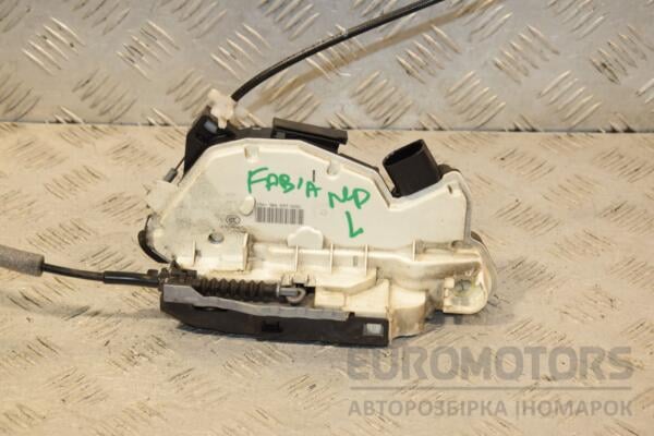 Замок двері передній лівий електричний 7 пінів Skoda Fabia 2007-2014 5N1837015C 444418 euromotors.com.ua