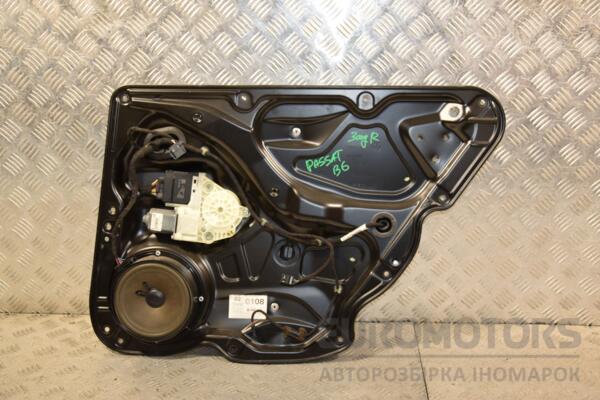 Стеклоподъемник задний правый электрический VW Passat (B6) 2005-2010 3C4839756H 444451 euromotors.com.ua