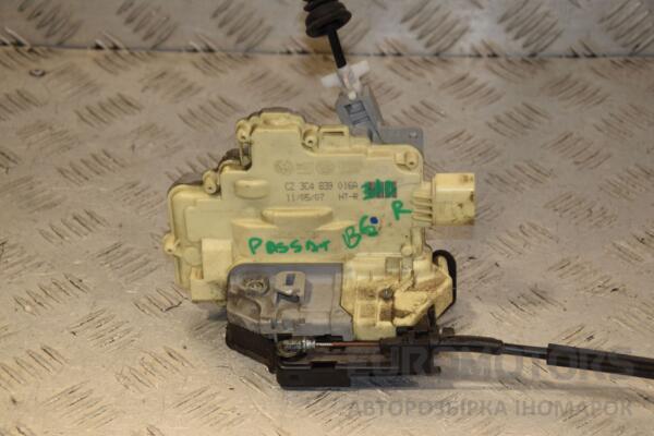 Замок двери задний правый электрический VW Passat (B6) 2005-2010 3C4839016A 444456 euromotors.com.ua