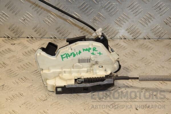 Замок двери передний правый электрический 6 пинов Skoda Fabia 2007-2014 5N1837016C 444757 euromotors.com.ua